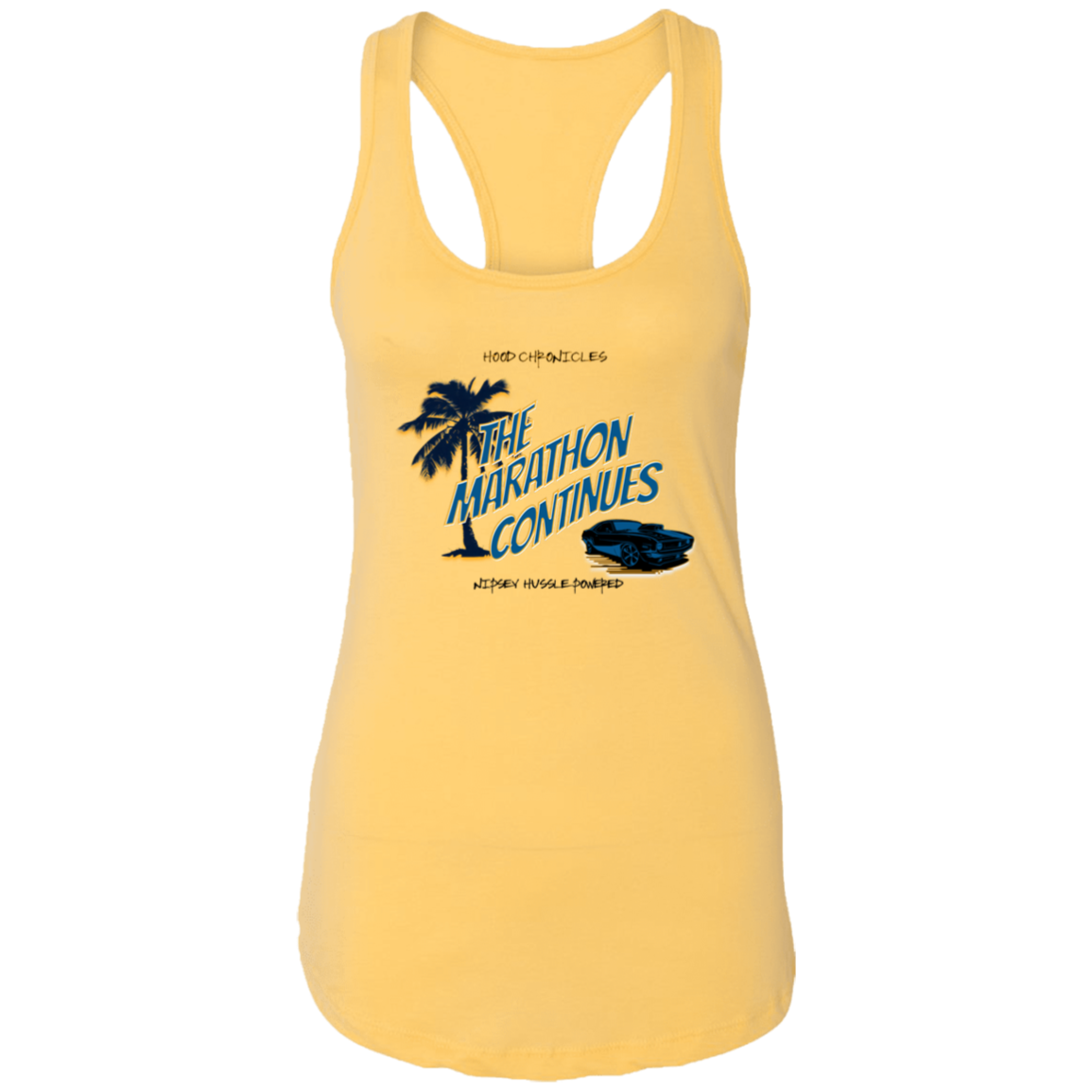 The Marathon Continues Ladies Ideal Racerback Tank