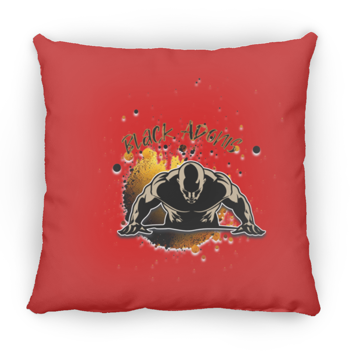 Black Adonis Medium Square Pillow