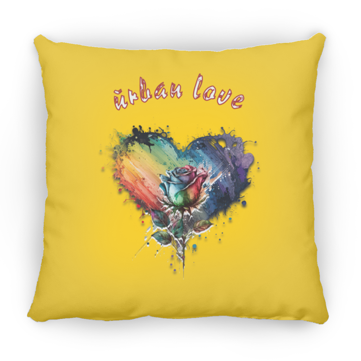 Urban Love Small Square Pillow