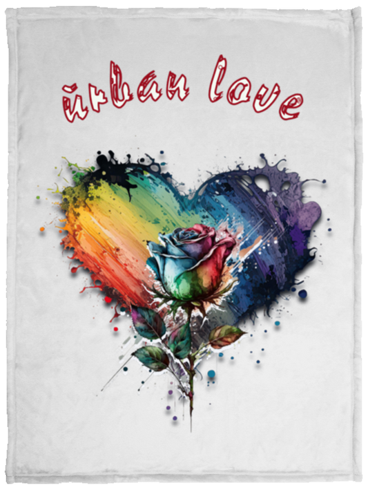 Urban Love Plush Fleece Blanket - 30x40