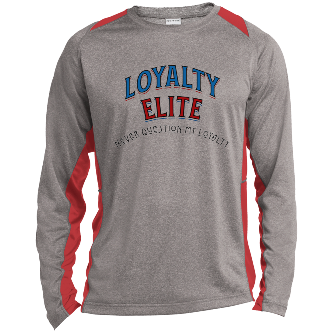 Loyalty Elite Long Sleeve Heather Colorblock Performance Tee