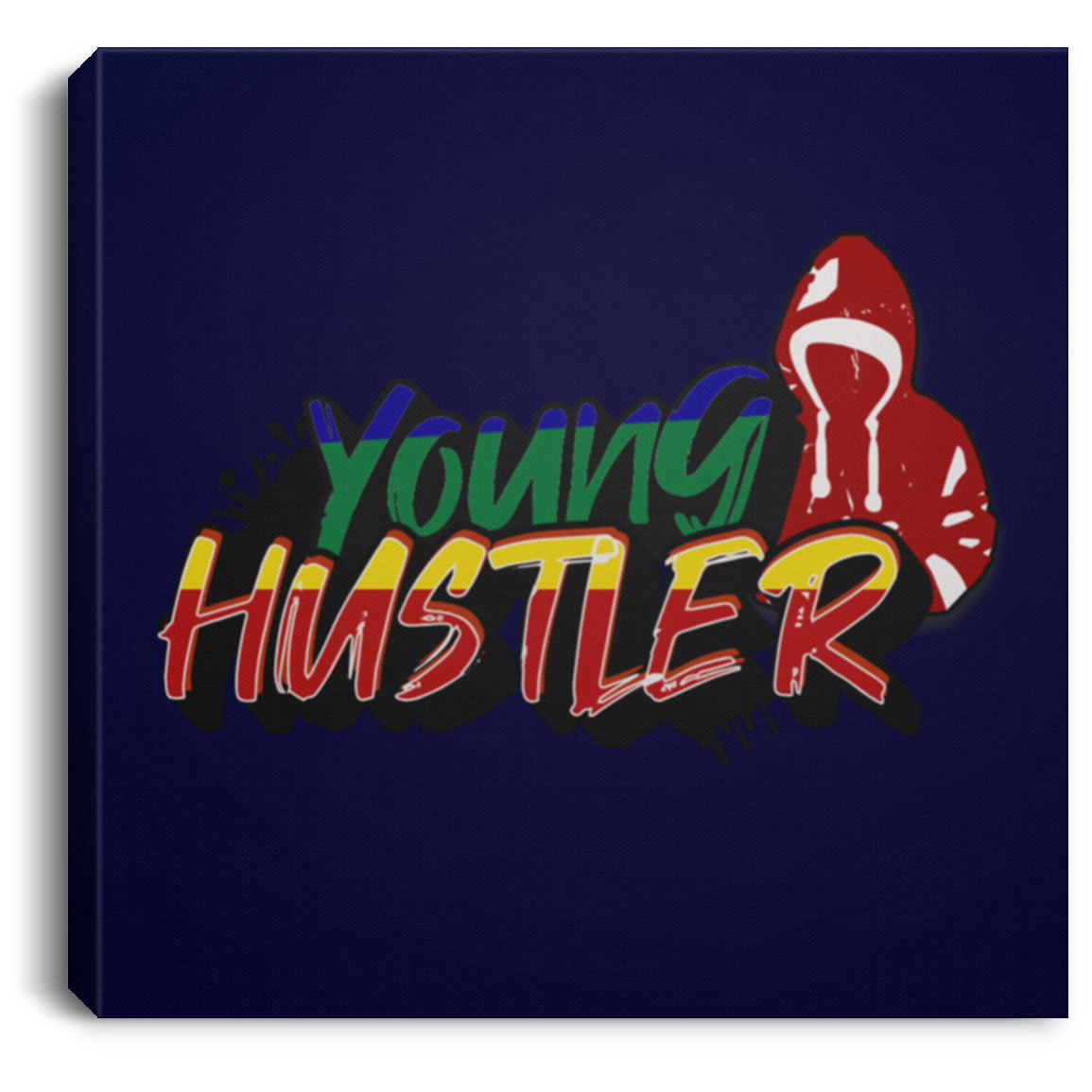 Young Hustler Square Canvas .75in Frame