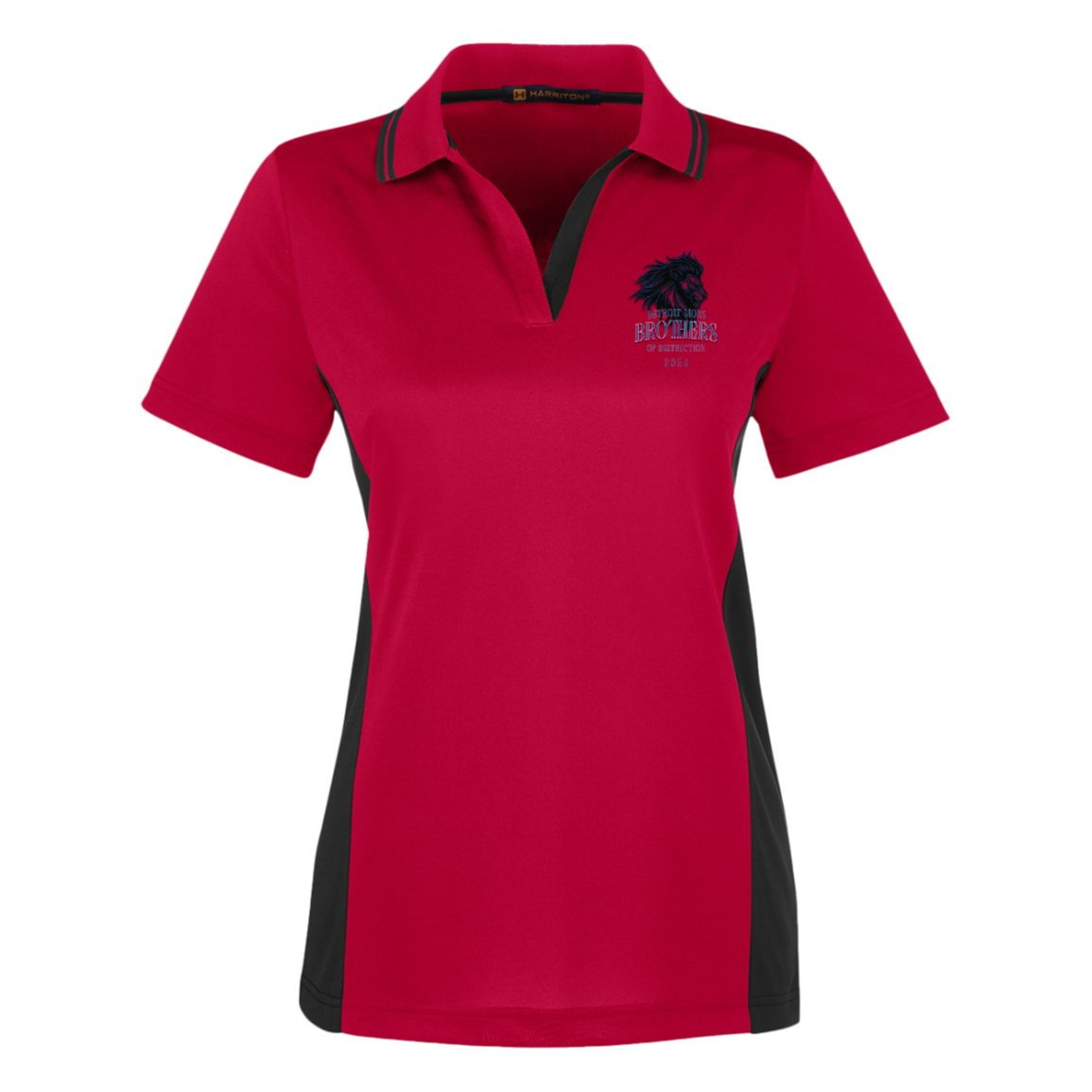 Detroit Lions Brothers of Destruction Harriton Womens Colorblock Polo