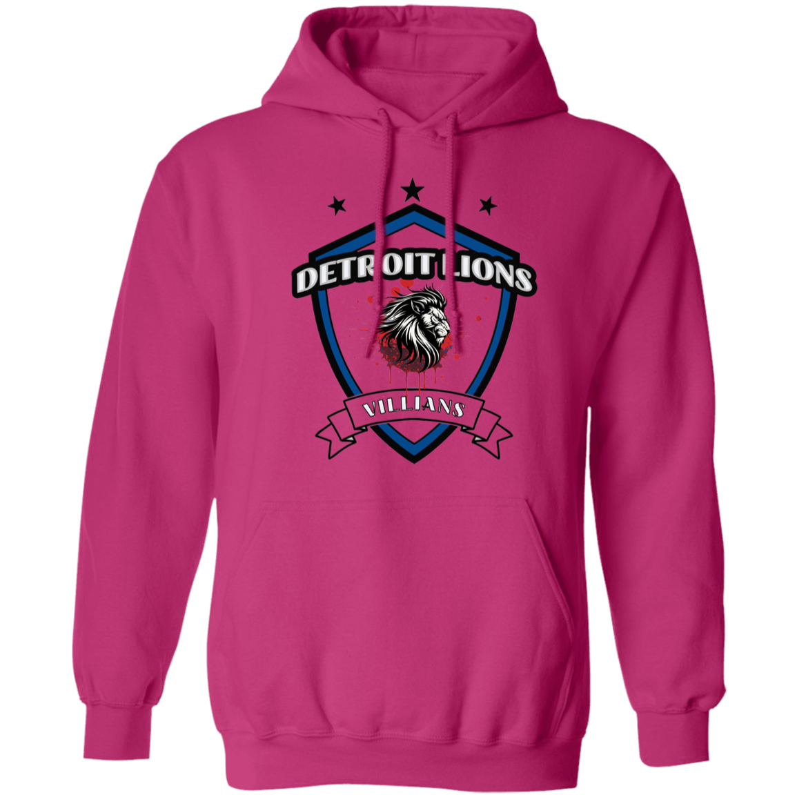 Detroit Lions Villian Pullover Hoodie