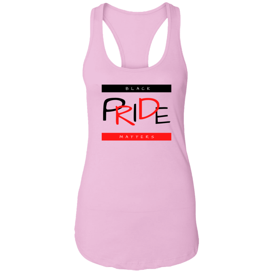 Black Pride Matters Ladies Ideal Racerback Tank