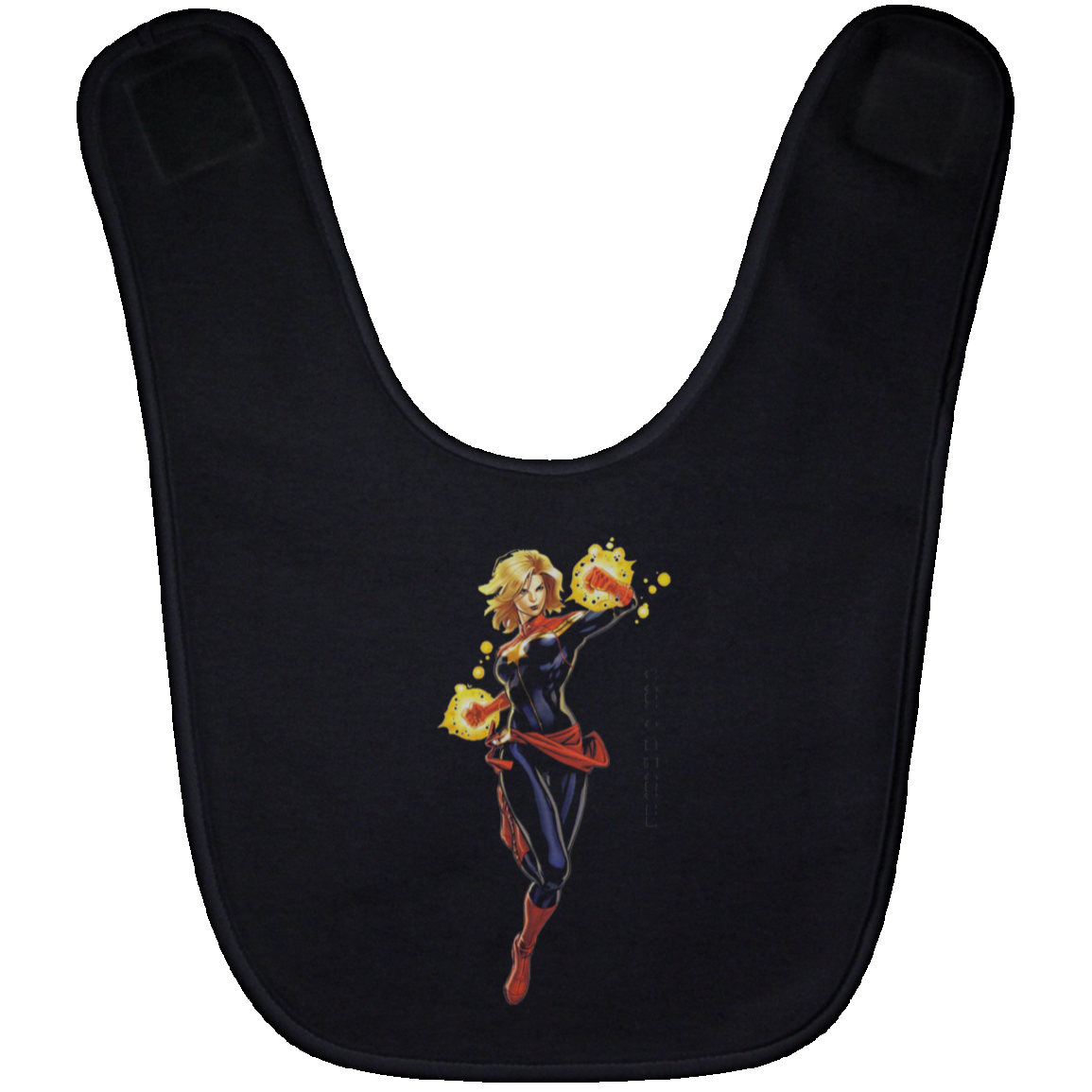 Captain Marvel Baby Bib