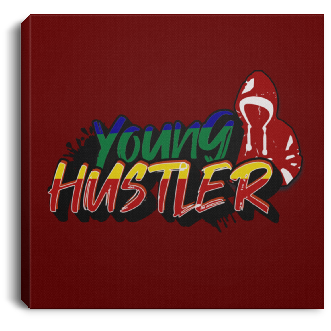 Young Hustler Square Canvas .75in Frame