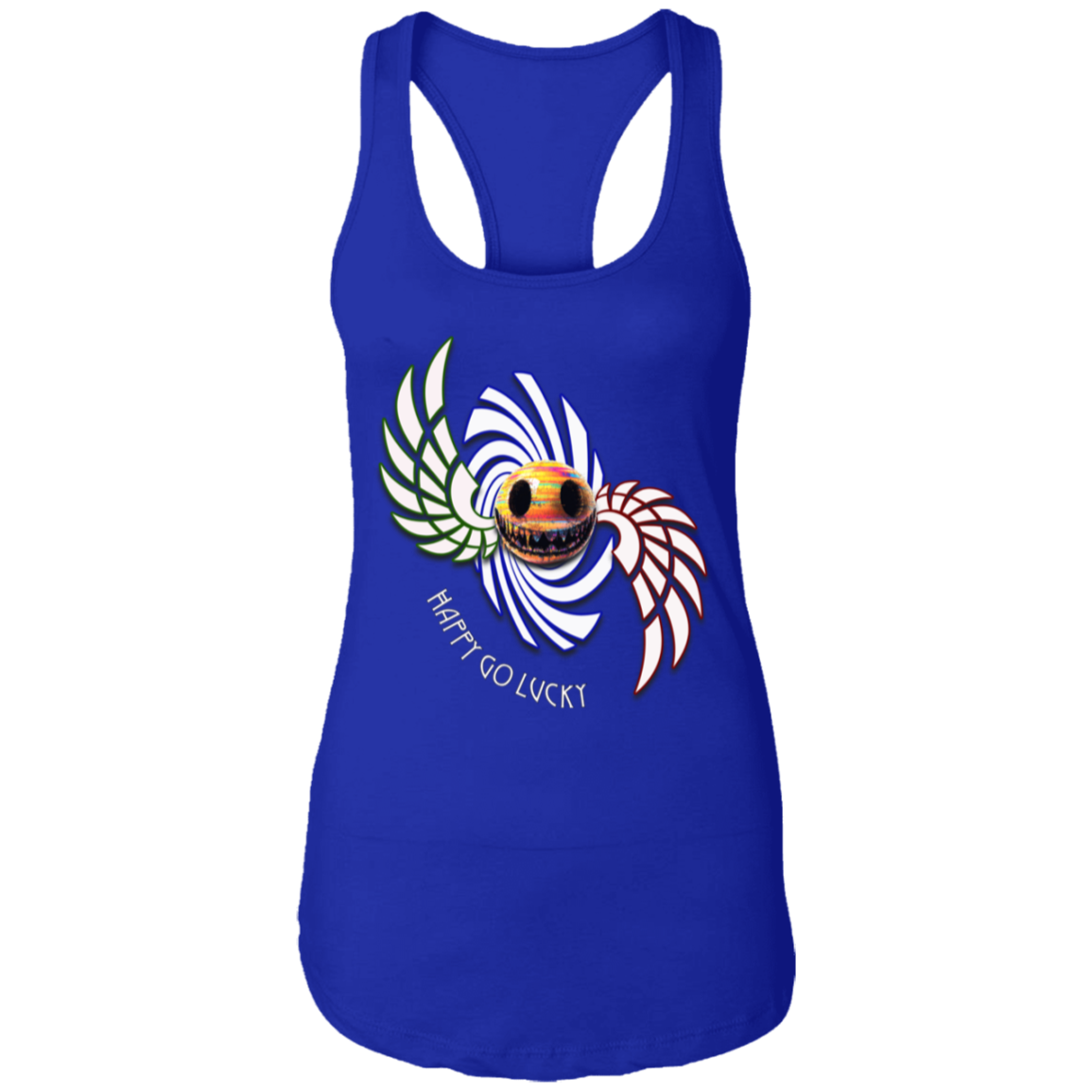 Happy Go Lucky Ladies Ideal Racerback Tank