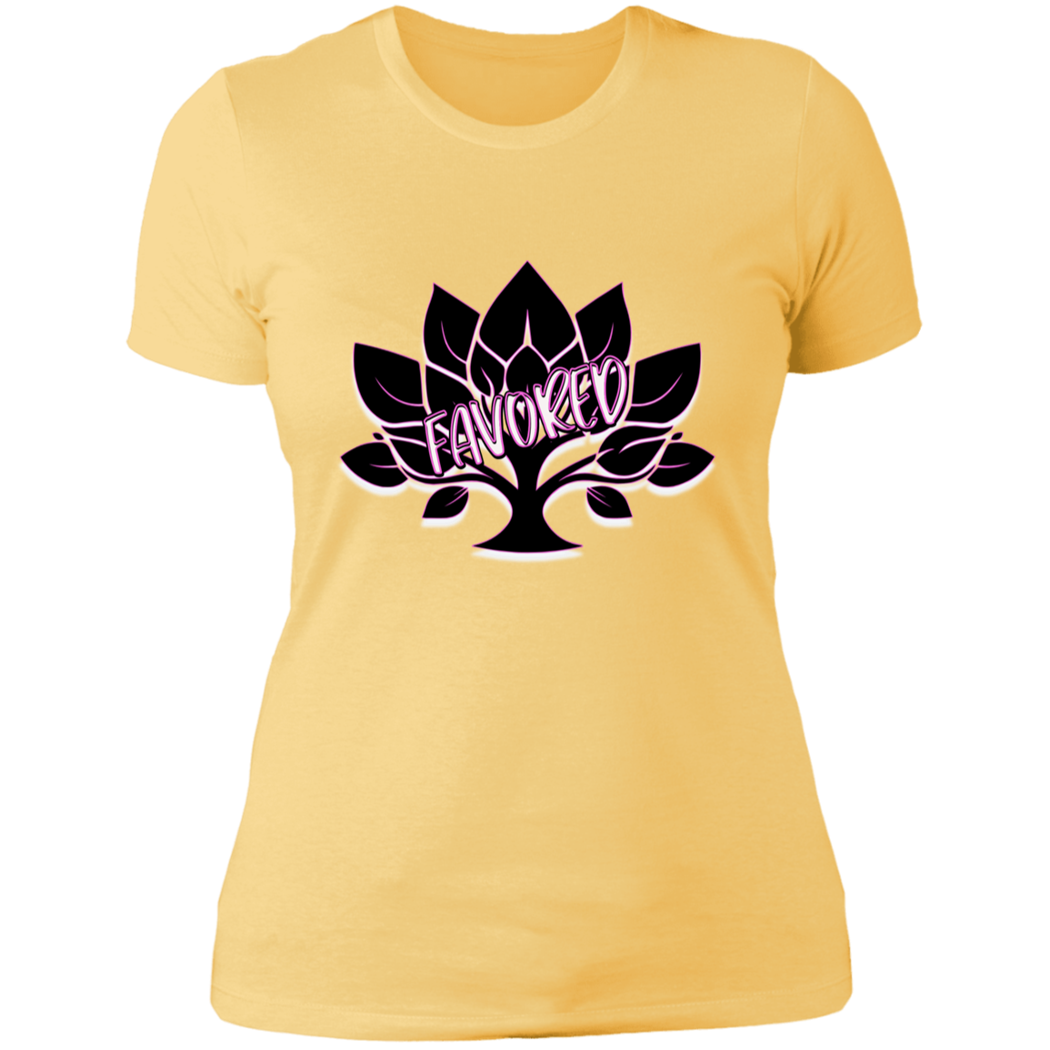 Favored Pink Ladies' Boyfriend T-Shirt