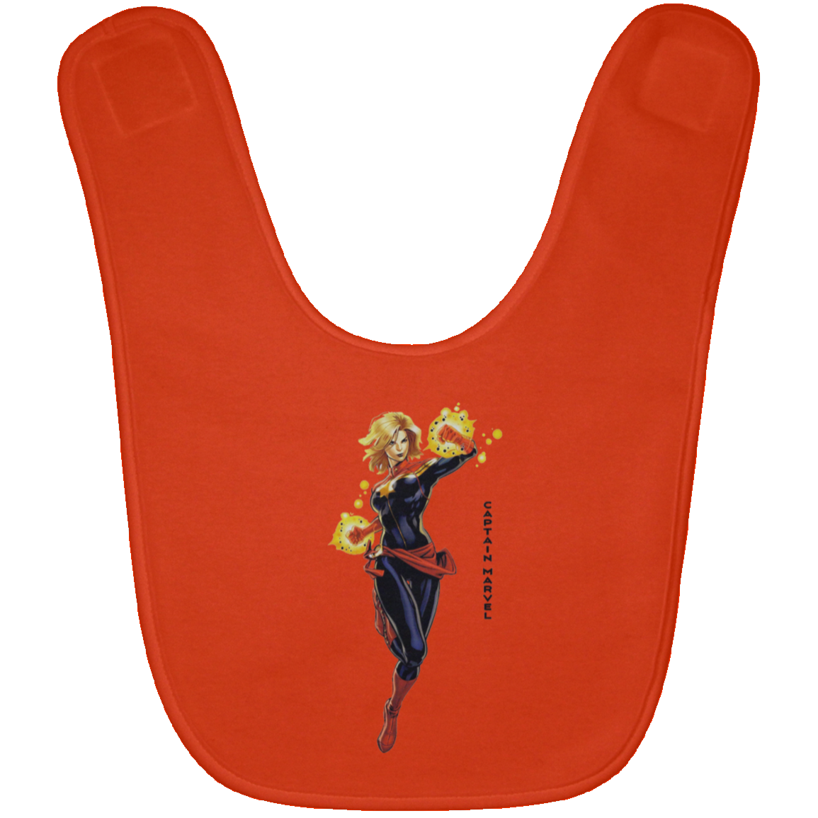 Captain Marvel Baby Bib