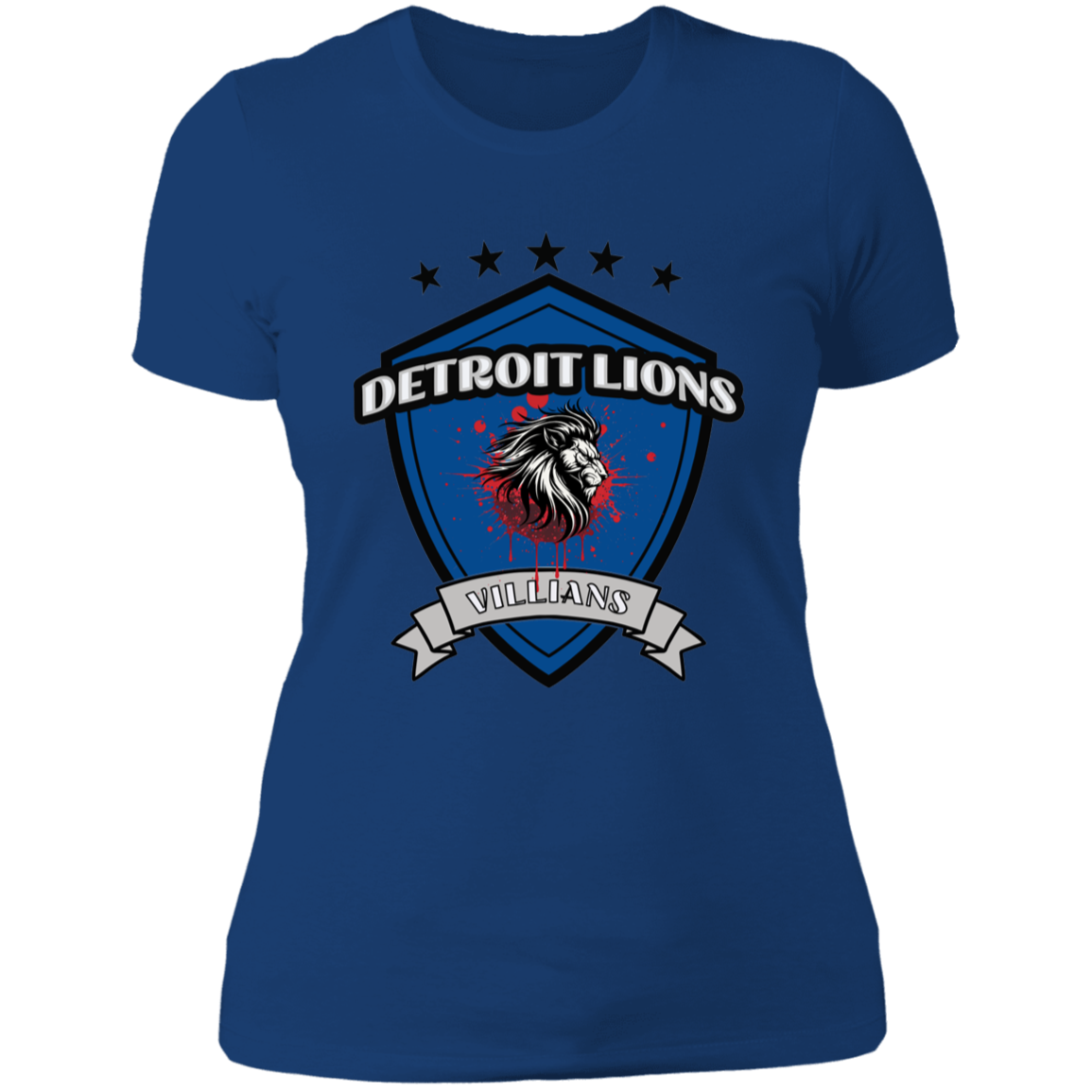 Detroit Lions Villains Ladies' Boyfriend T-Shirt