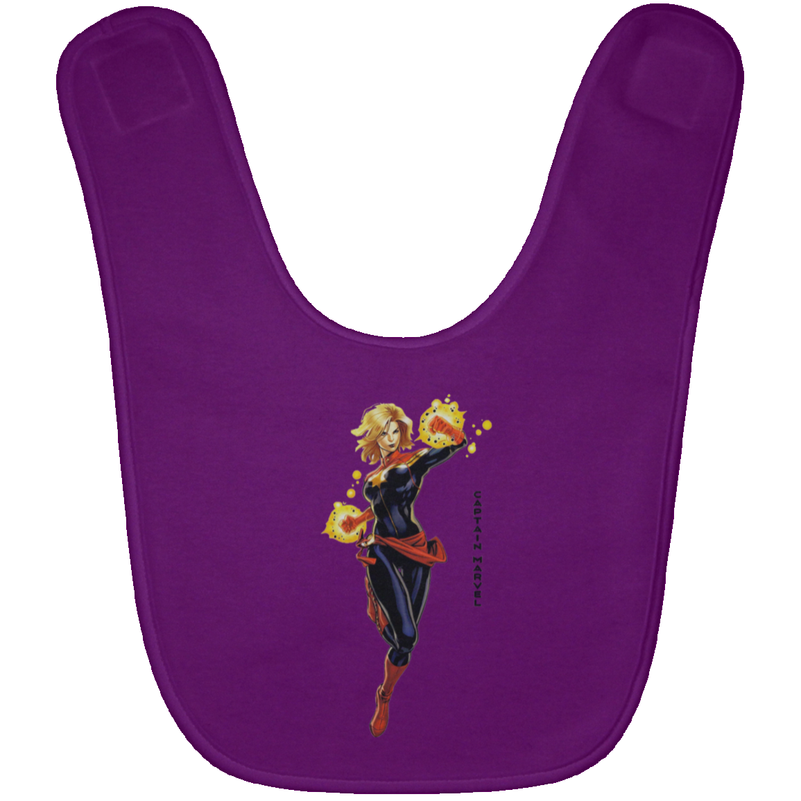 Captain Marvel Baby Bib