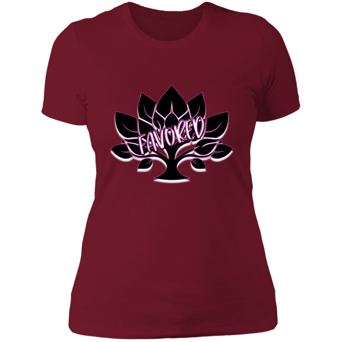 Favored Pink Ladies' Boyfriend T-Shirt