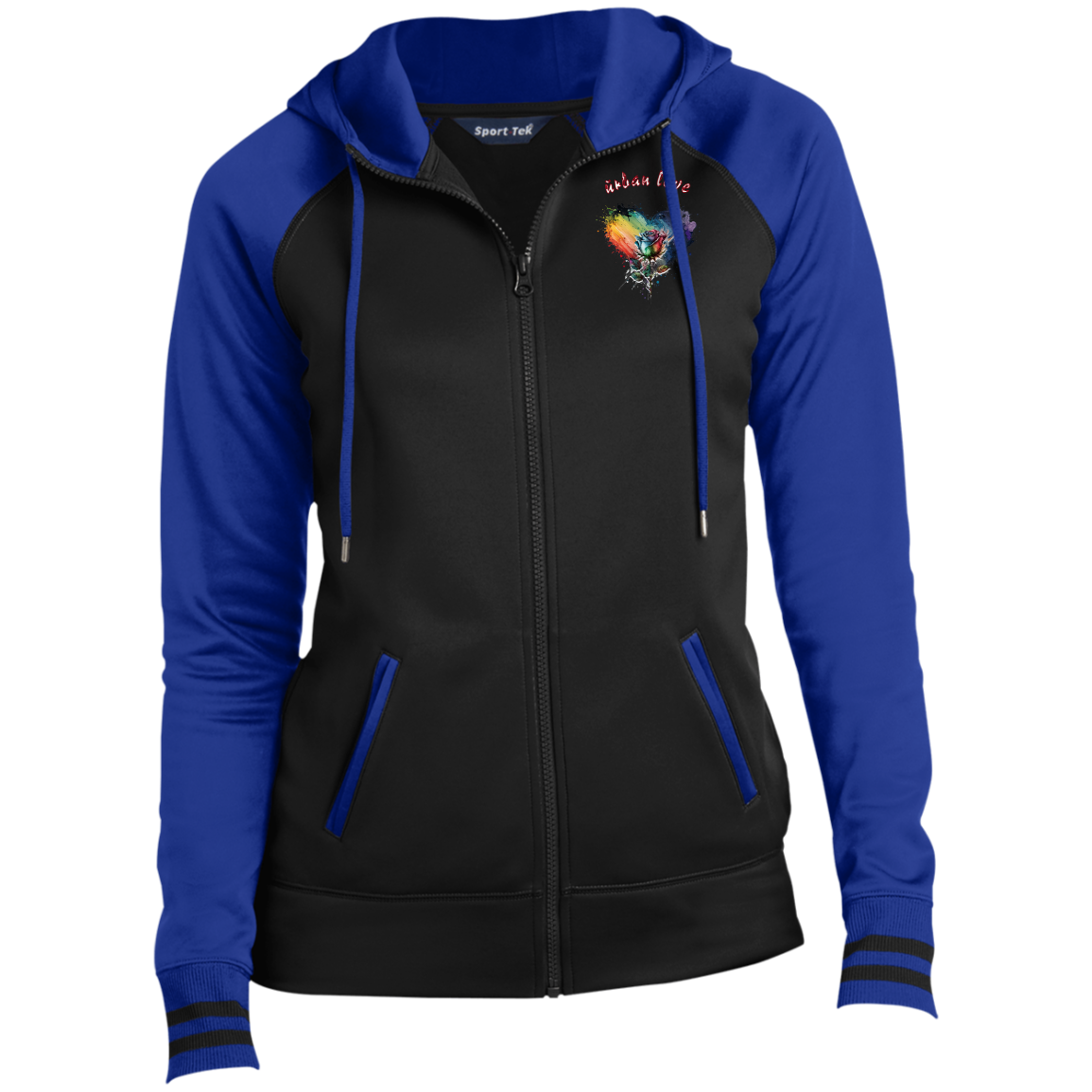 Urban Love Ladies' Sport-Wick® Full-Zip Hooded Jacket