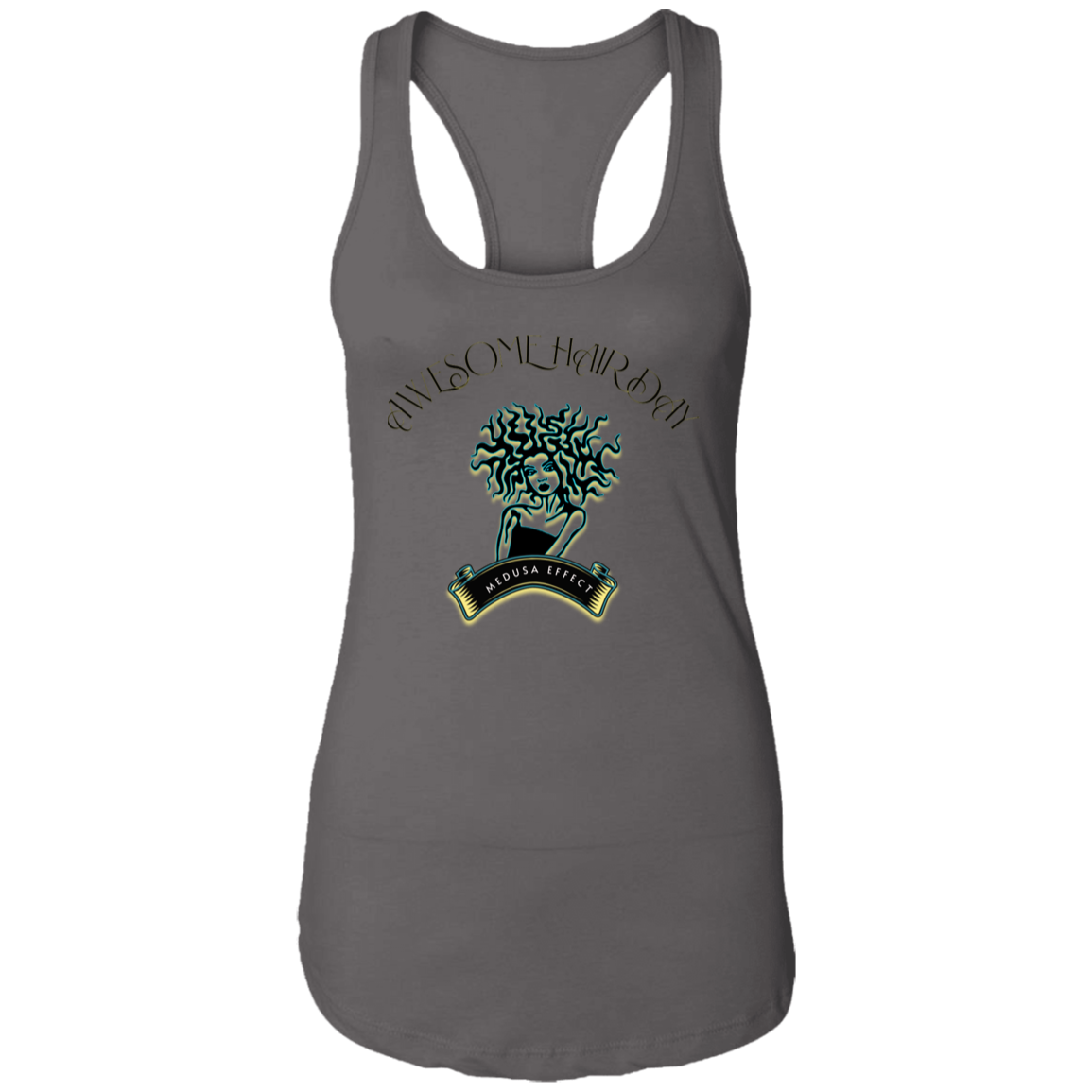 Awesome Hair Day Ladies Ideal Racerback Tank