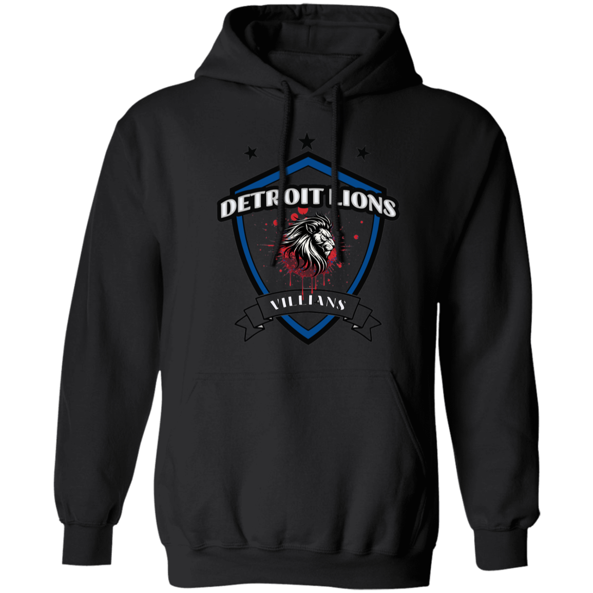 Detroit Lions Villian Pullover Hoodie