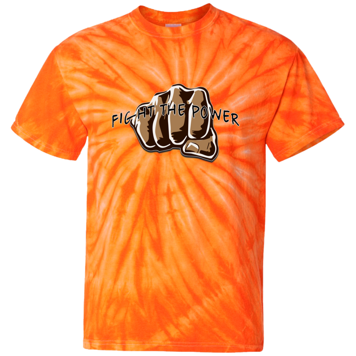 Fight the Power 100% Cotton Tie Dye T-Shirt