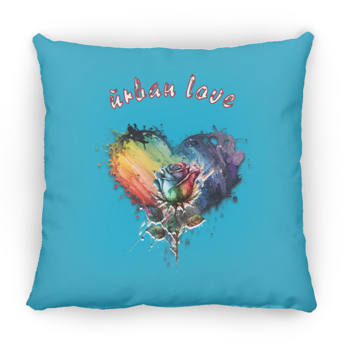 Urban Love Large Square Pillow