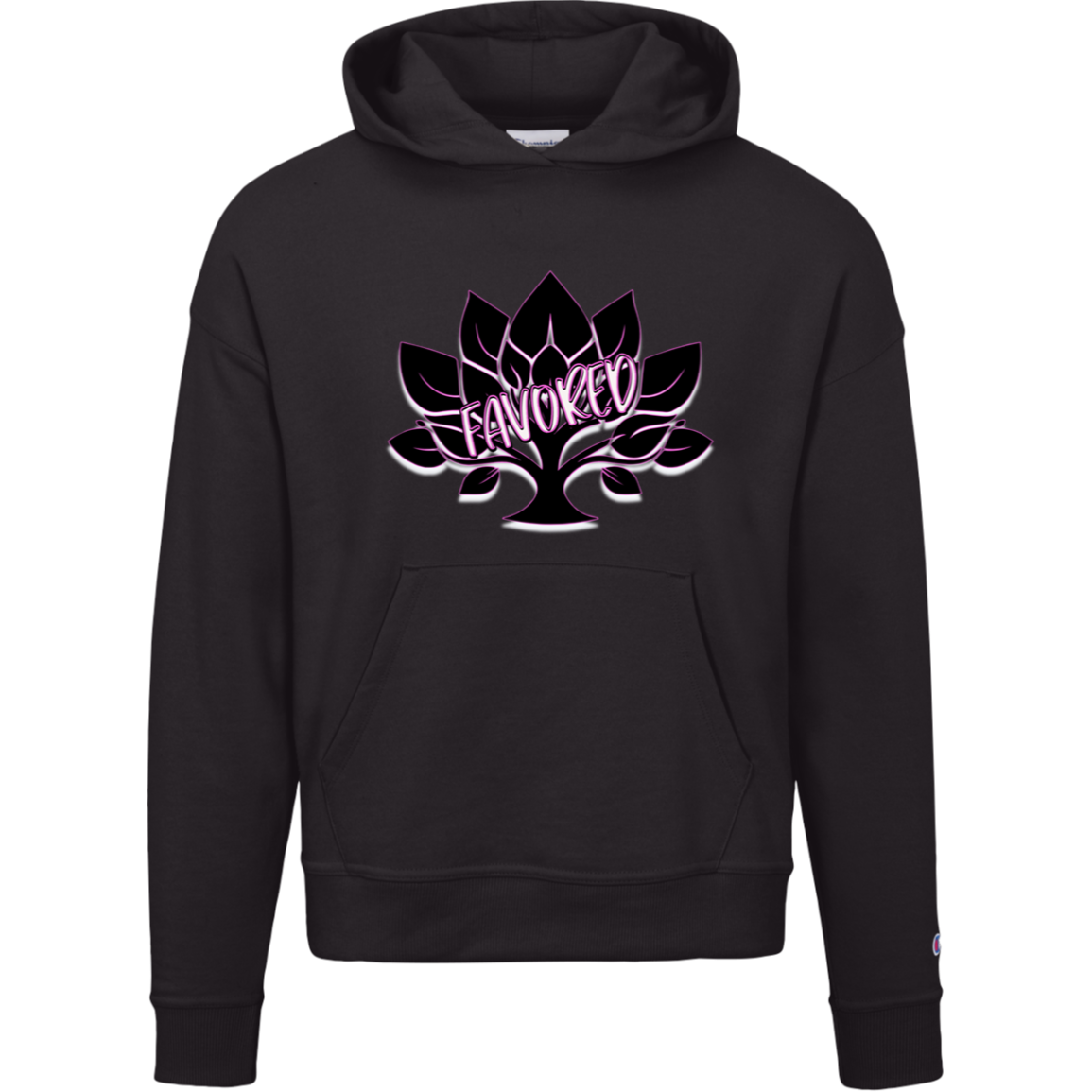 Hot Pink Favored Champion Womens Powerblend Hoodie