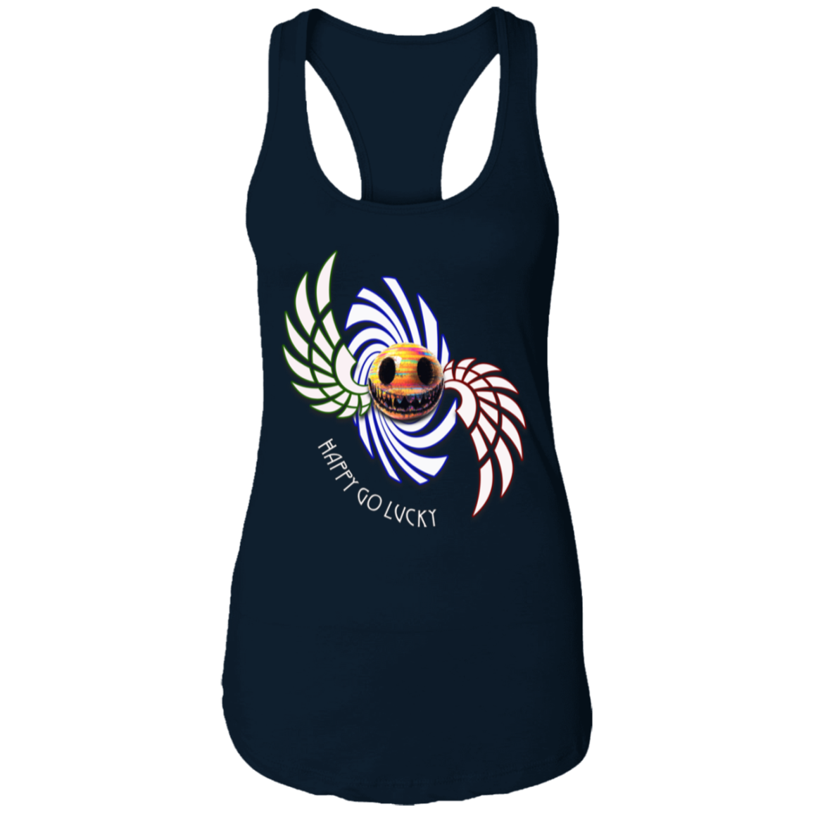 Happy Go Lucky Ladies Ideal Racerback Tank