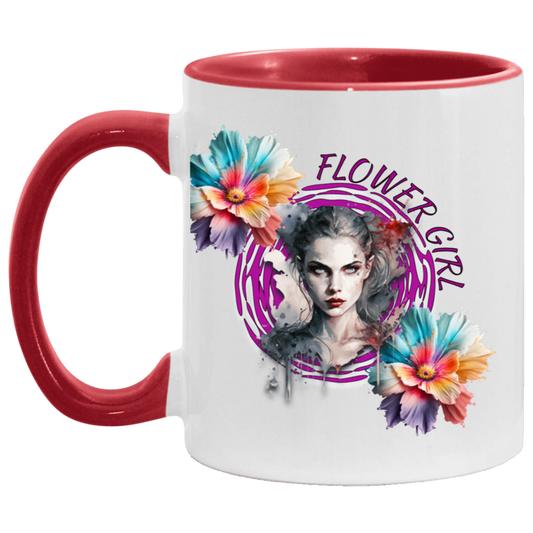 Flower Girl 11oz Accent Mug