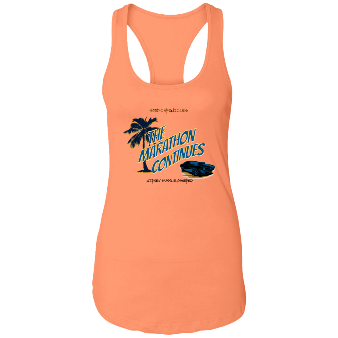 The Marathon Continues Ladies Ideal Racerback Tank