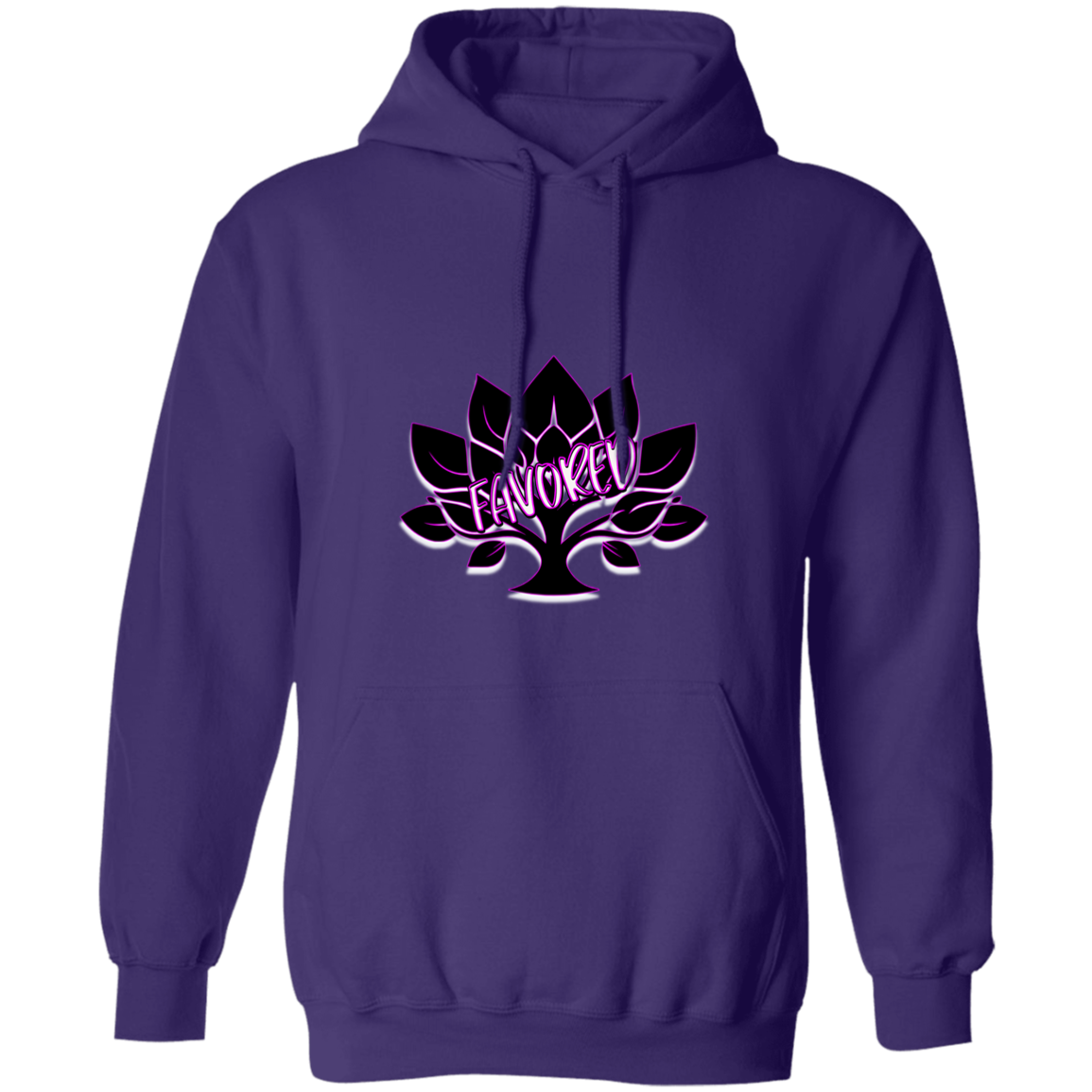Hot Pink Favored Gildan Pullover Hoodie