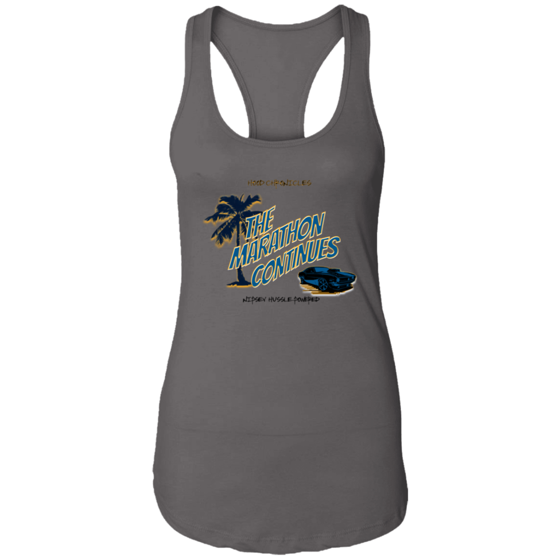 The Marathon Continues Ladies Ideal Racerback Tank