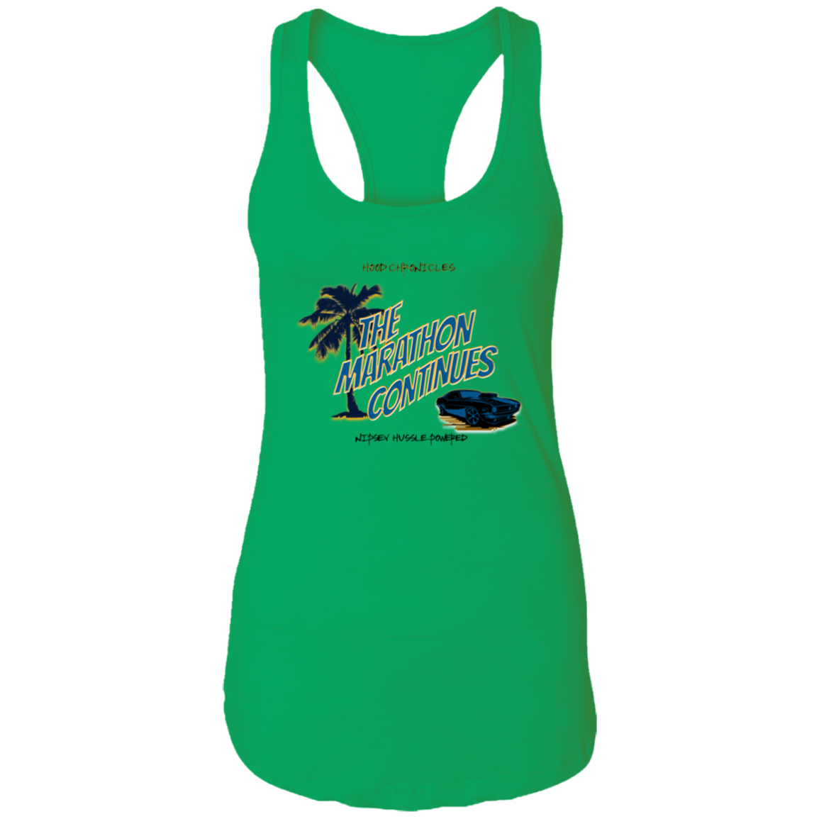 The Marathon Continues Ladies Ideal Racerback Tank