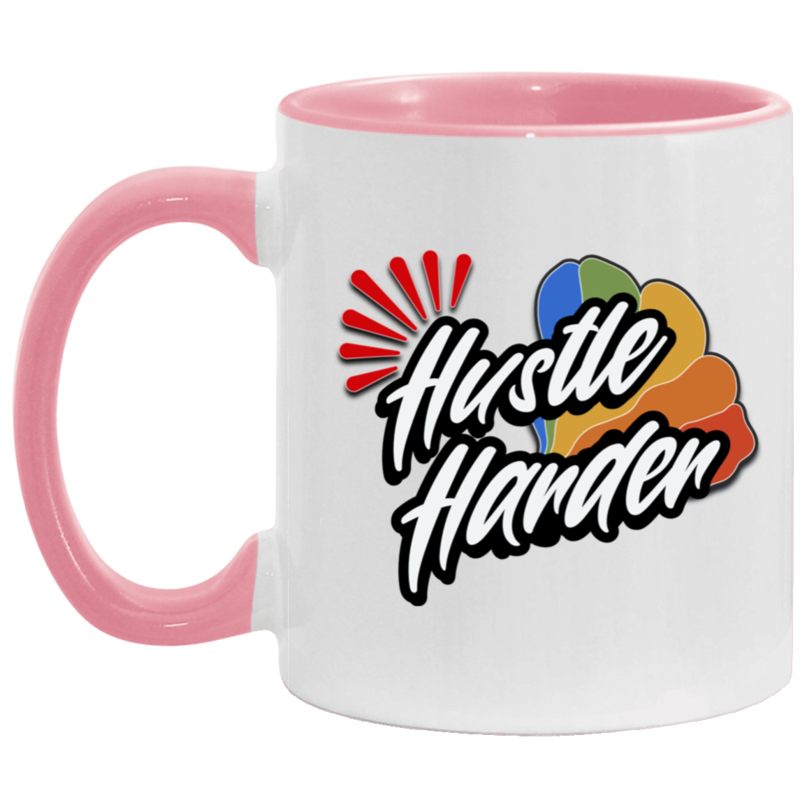 Hustle Harder 11oz Accent Mug