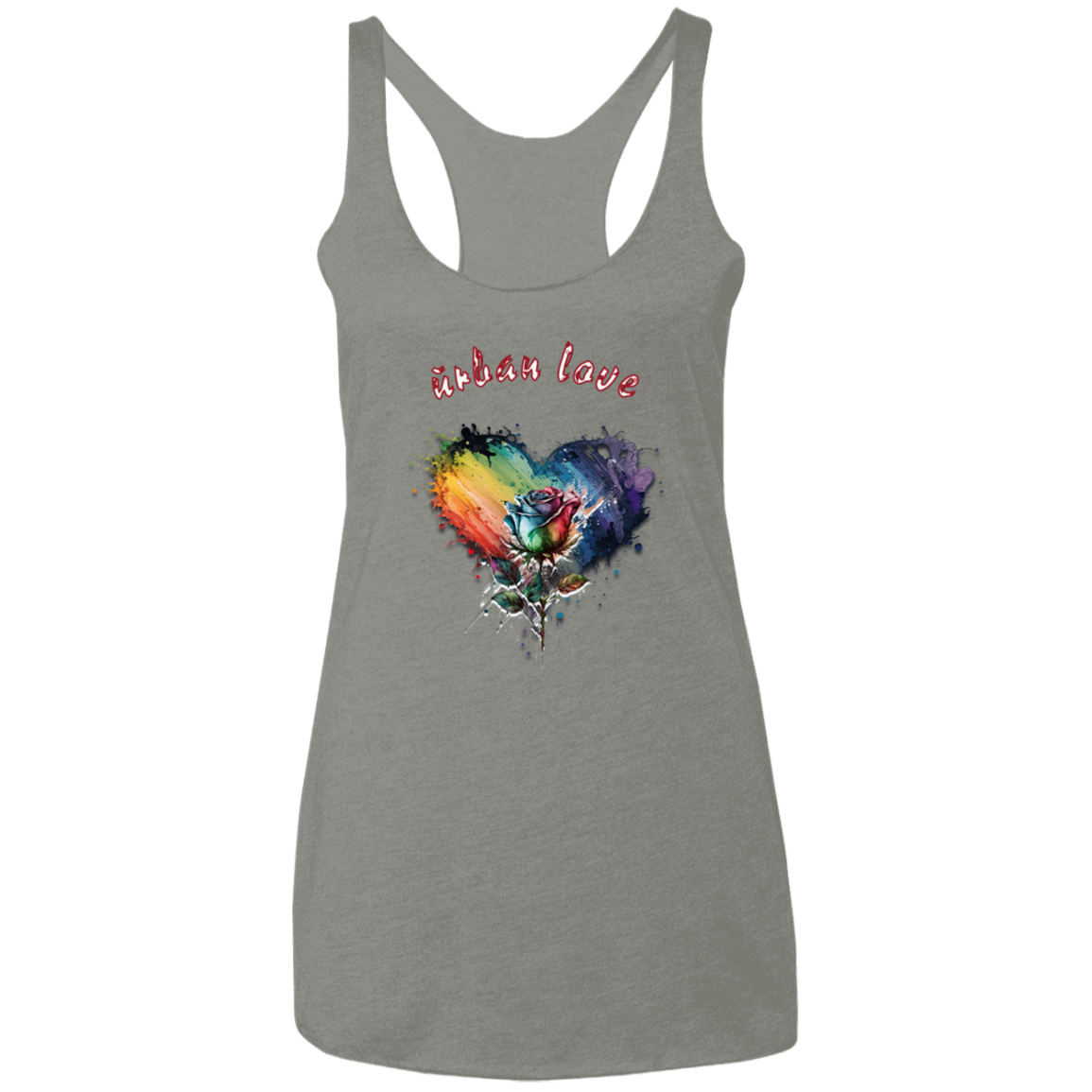 Urban Love Ladies' Triblend Racerback Tank