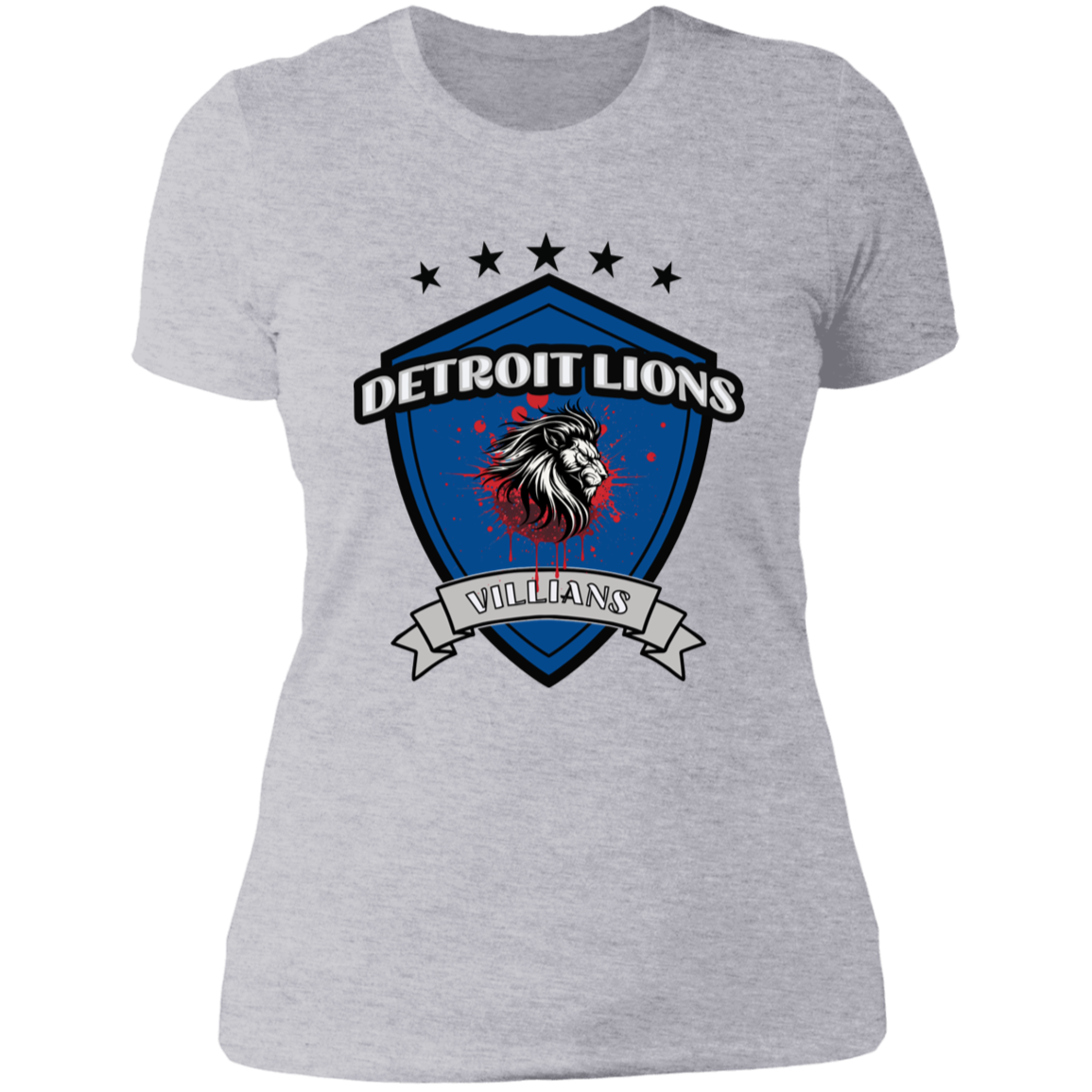 Detroit Lions Villain Ladies' Boyfriend T-Shirt