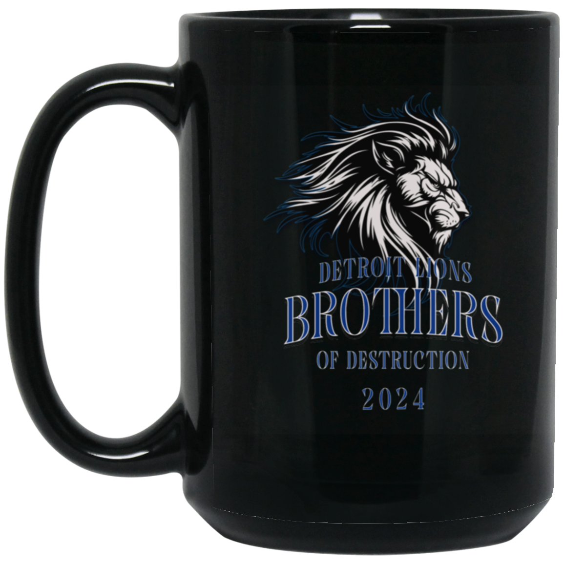 Detroit Lions Brothers of Destruction 15oz Black Mug