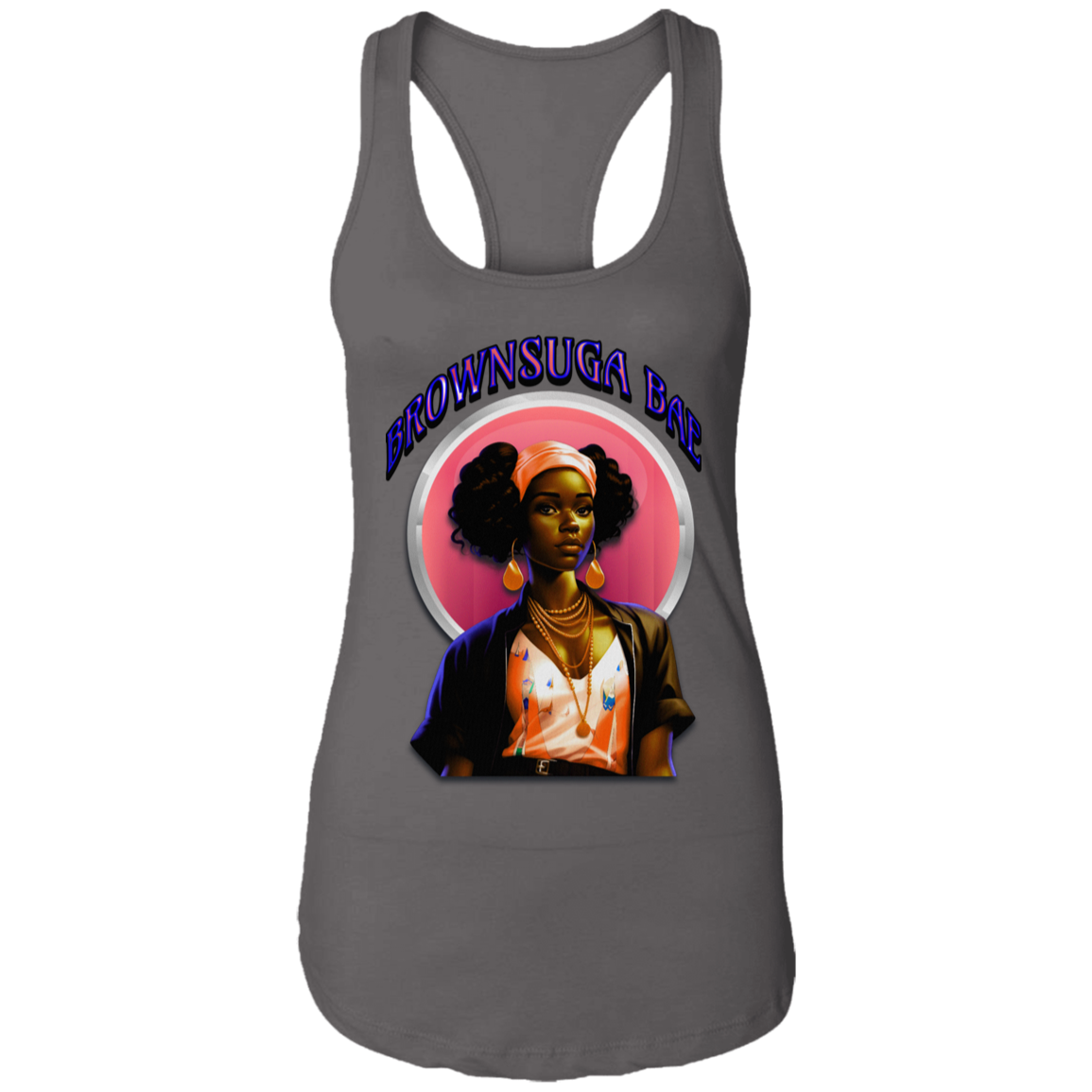 BrownSuga Bae Ladies Ideal Racerback Tank