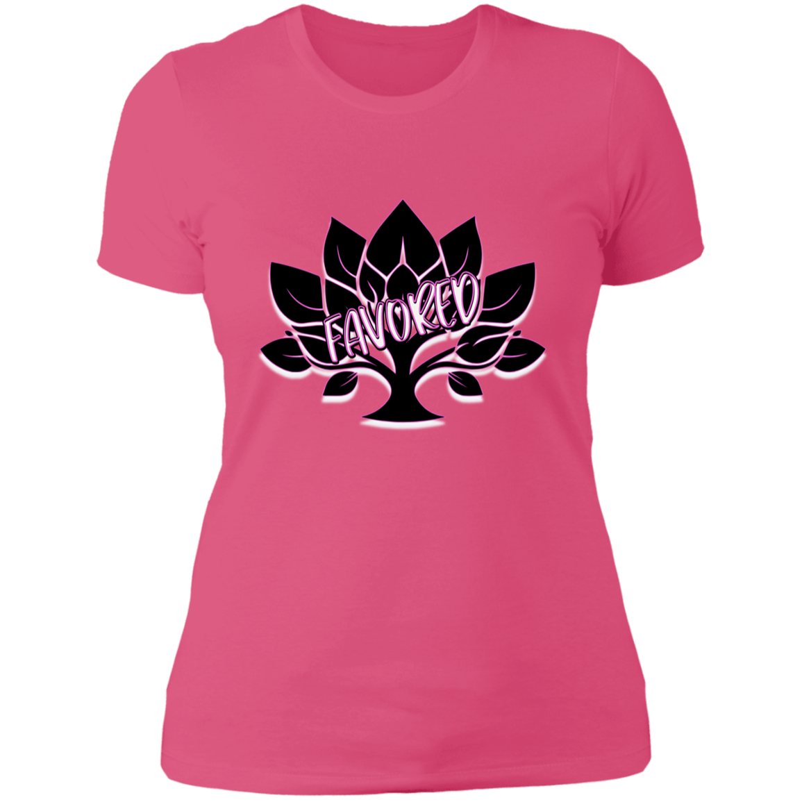Favored Pink Ladies' Boyfriend T-Shirt