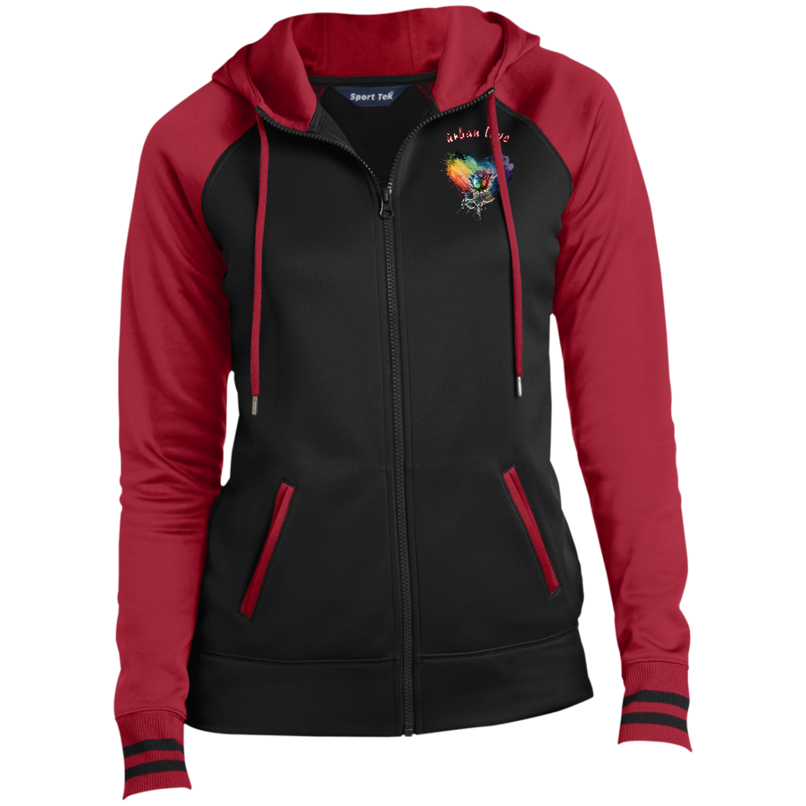 Urban Love Ladies' Sport-Wick® Full-Zip Hooded Jacket