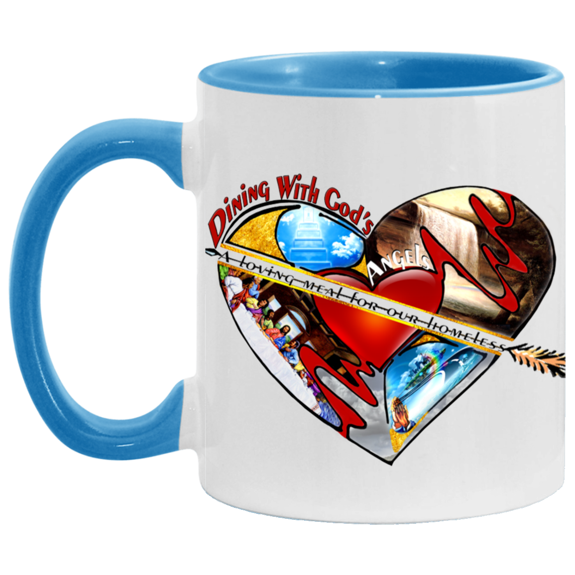 Dining with God's Angels 11oz Accent Mug