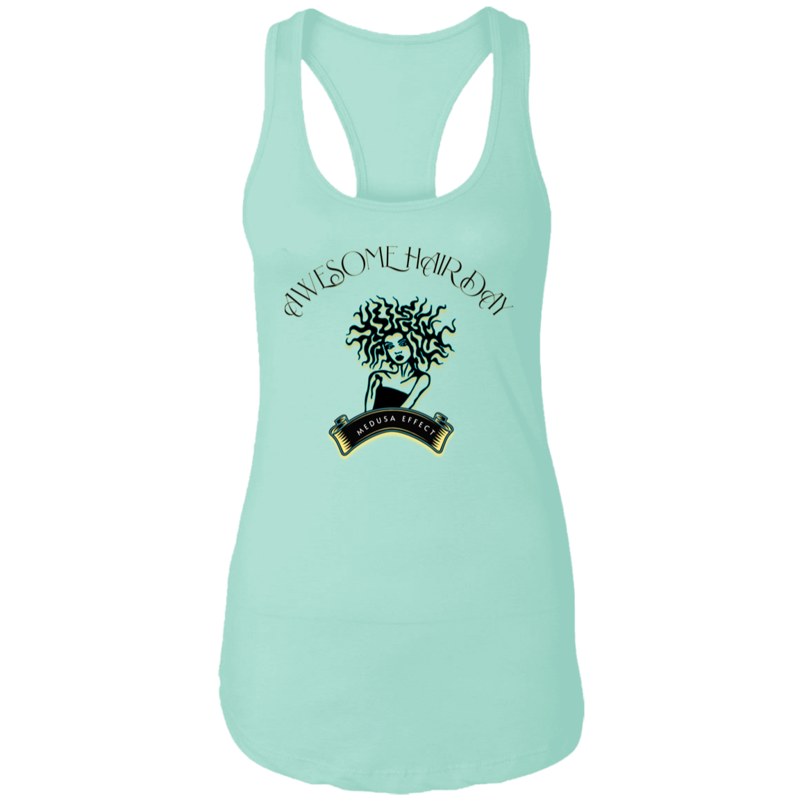 Awesome Hair Day Ladies Ideal Racerback Tank