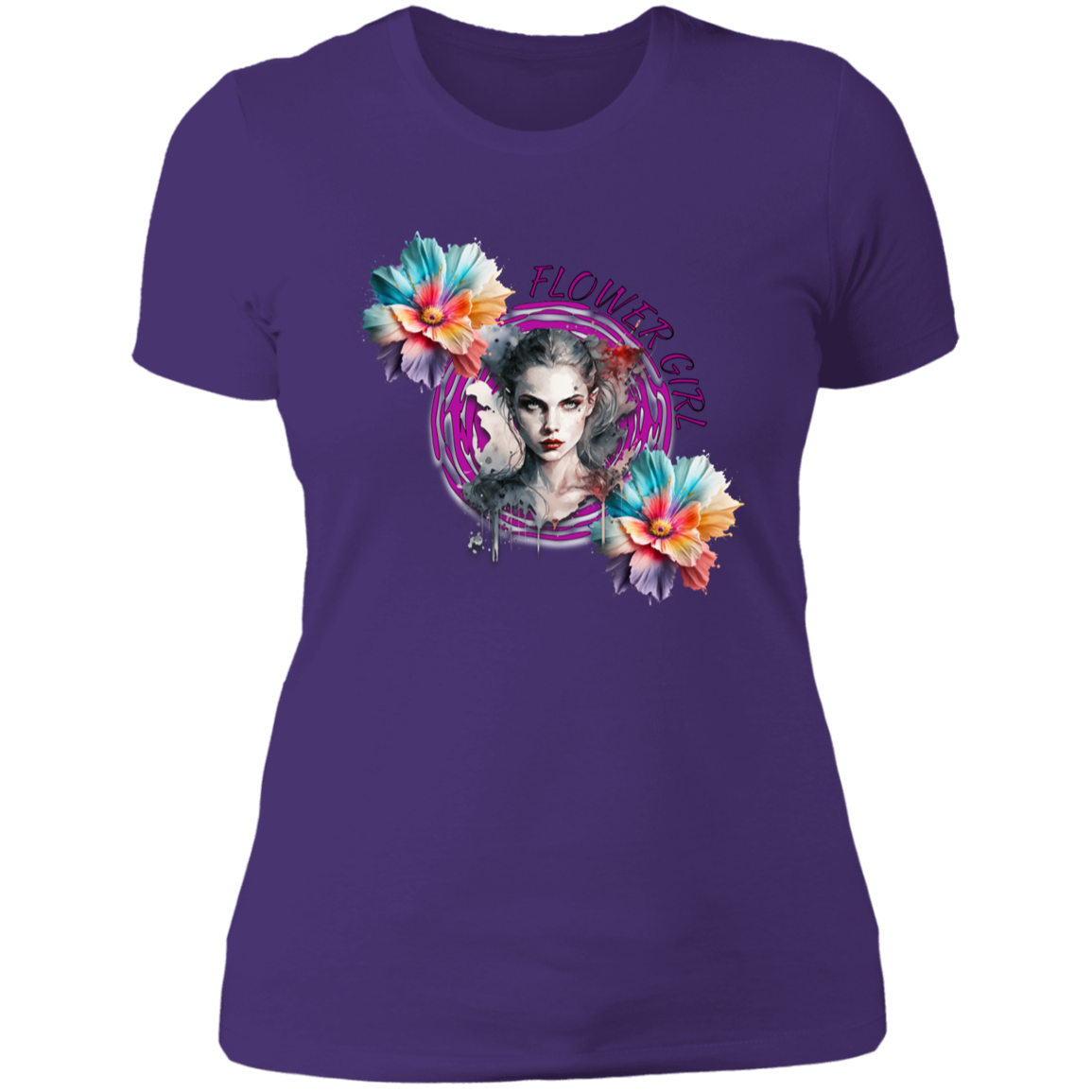 Flower Girl Ladies' Boyfriend T-Shirt