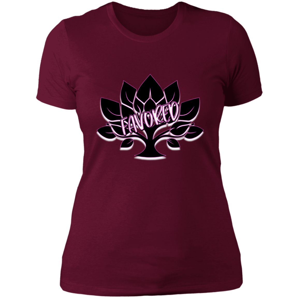 Favored Pink Ladies' Boyfriend T-Shirt