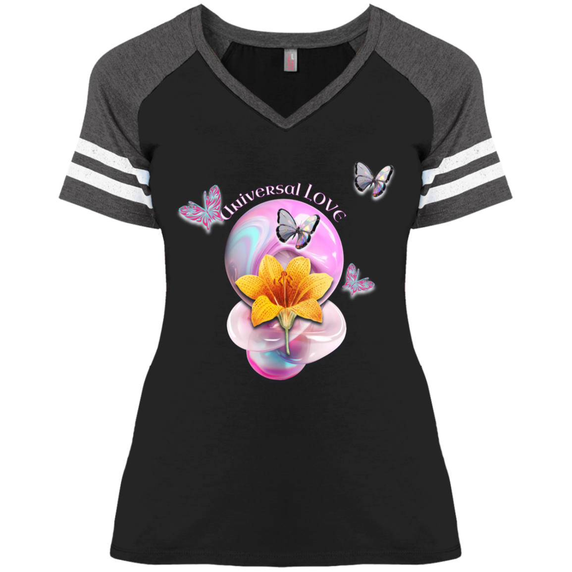 Universal Love Ladies' Game V-Neck T-Shirt