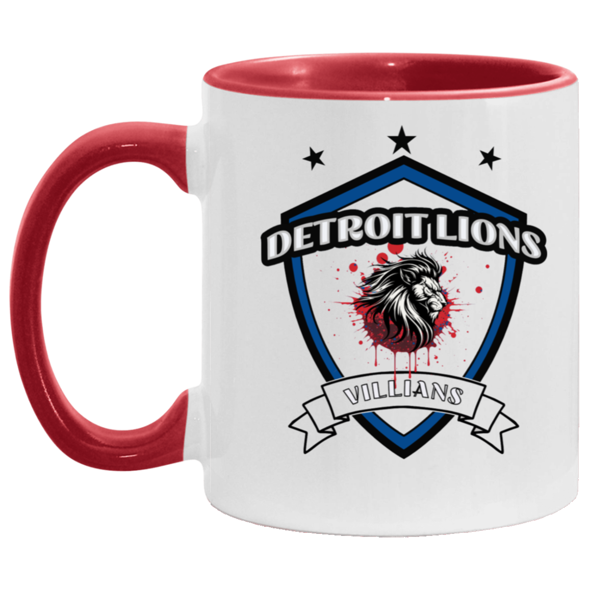 Detroit Lions Villains 11oz Accent Mug