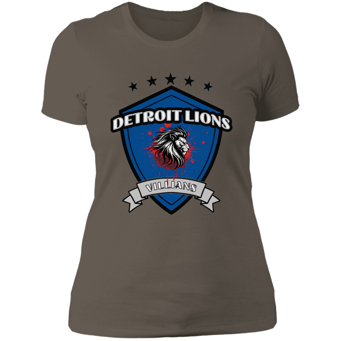 Detroit Lions Villain Ladies' Boyfriend T-Shirt