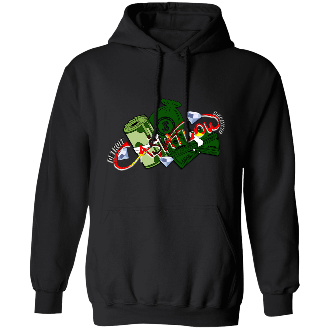 Detroit Cashflow Grinders Gildan Pullover Hoodie