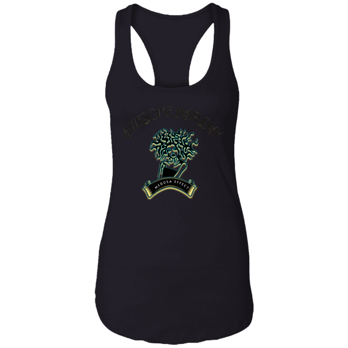 Awesome Hair Day Ladies Ideal Racerback Tank