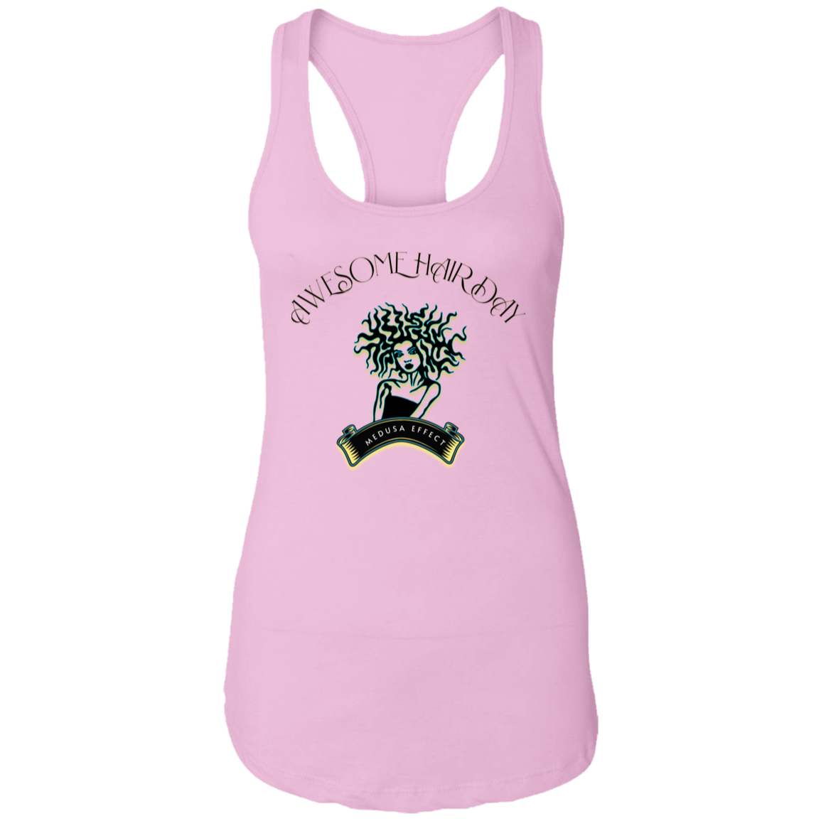 Awesome Hair Day Ladies Ideal Racerback Tank