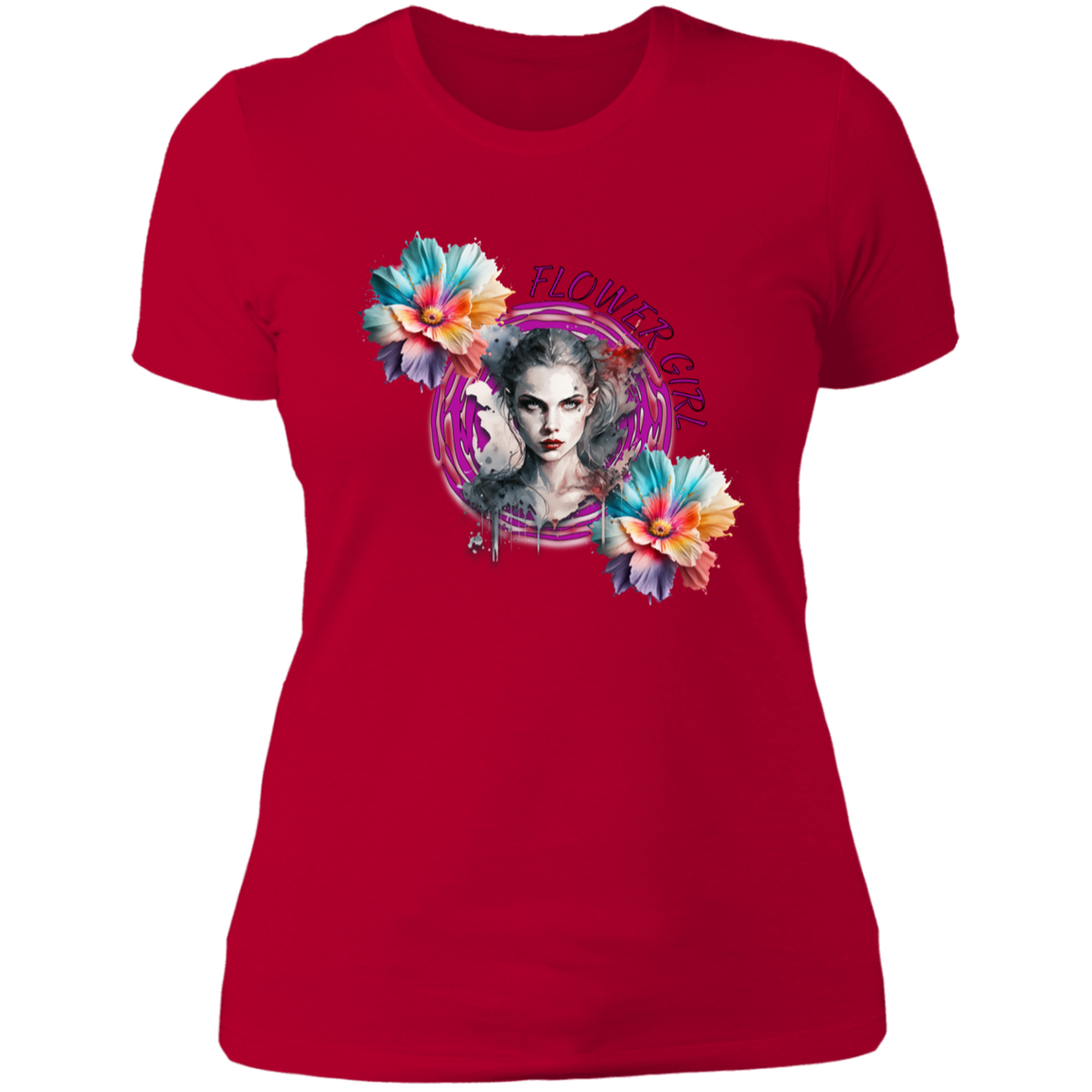 Flower Girl Ladies' Boyfriend T-Shirt