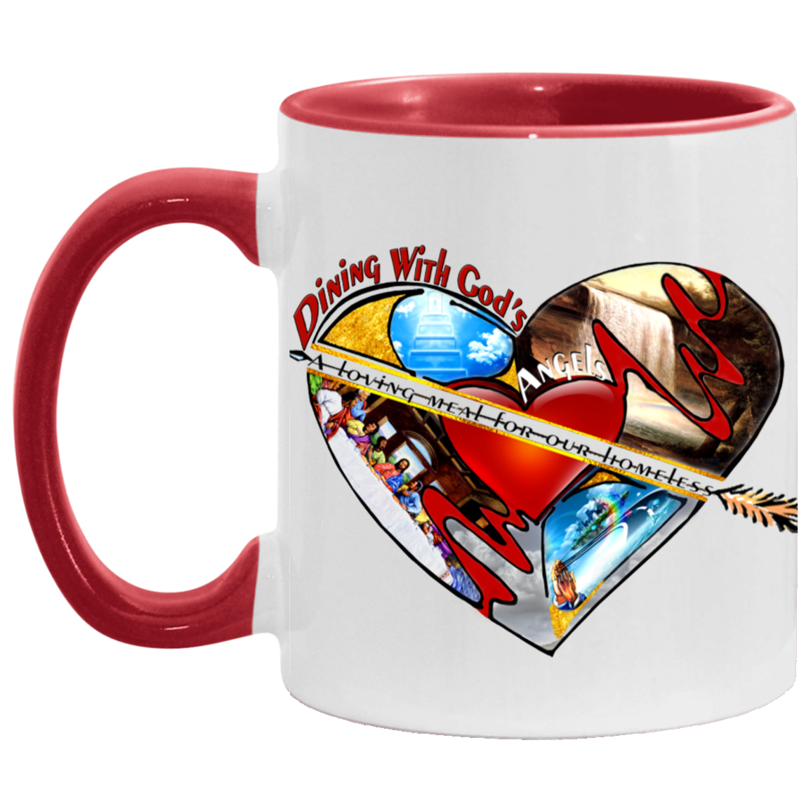 Dining with God's Angels 11oz Accent Mug