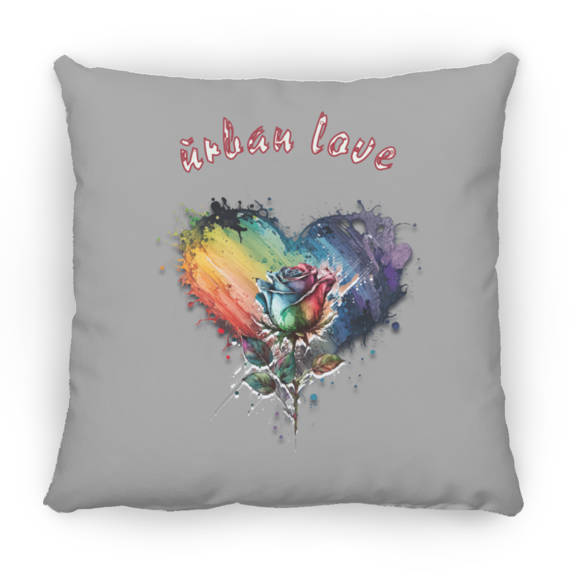 Urban Love Medium Square Pillow