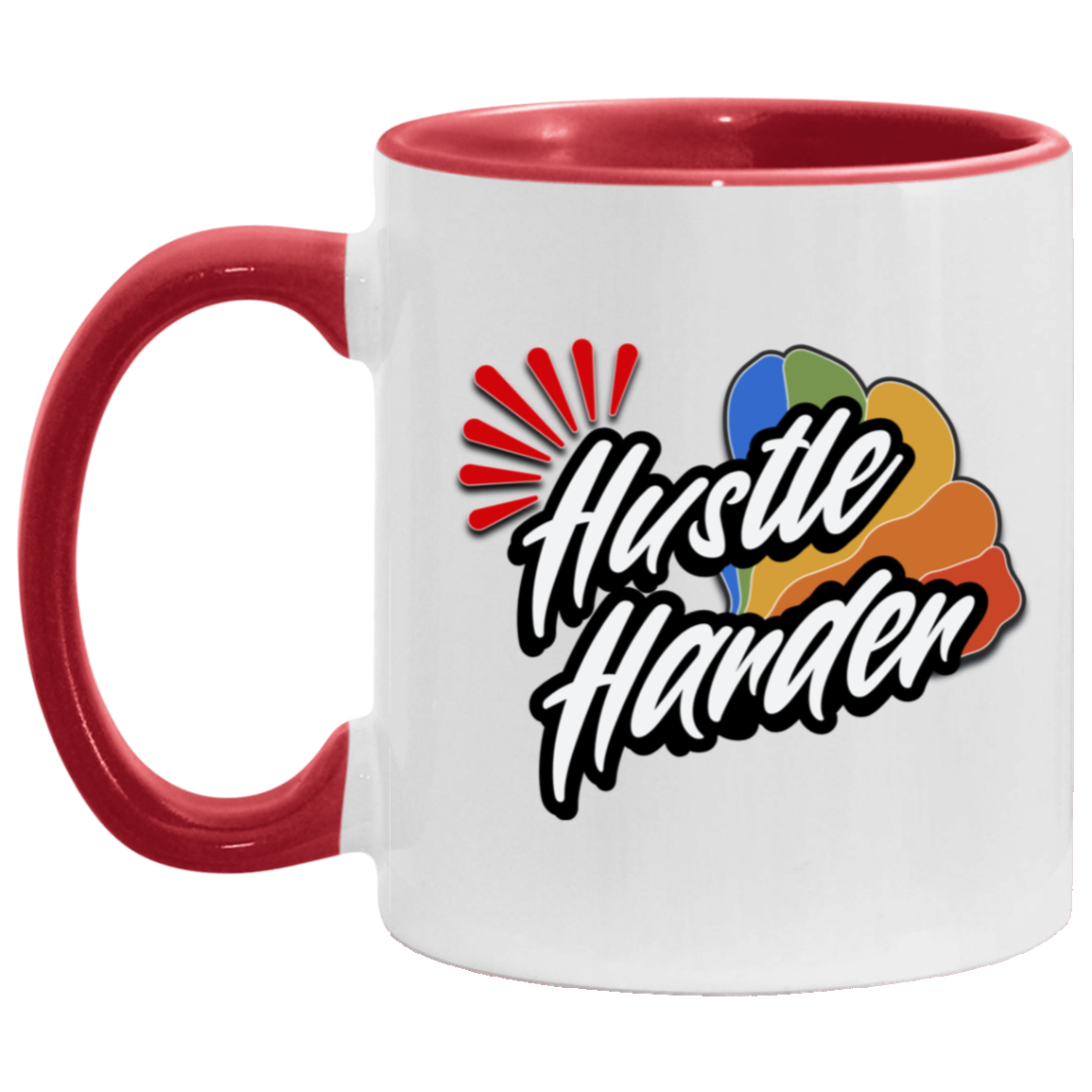 Hustle Harder 11oz Accent Mug